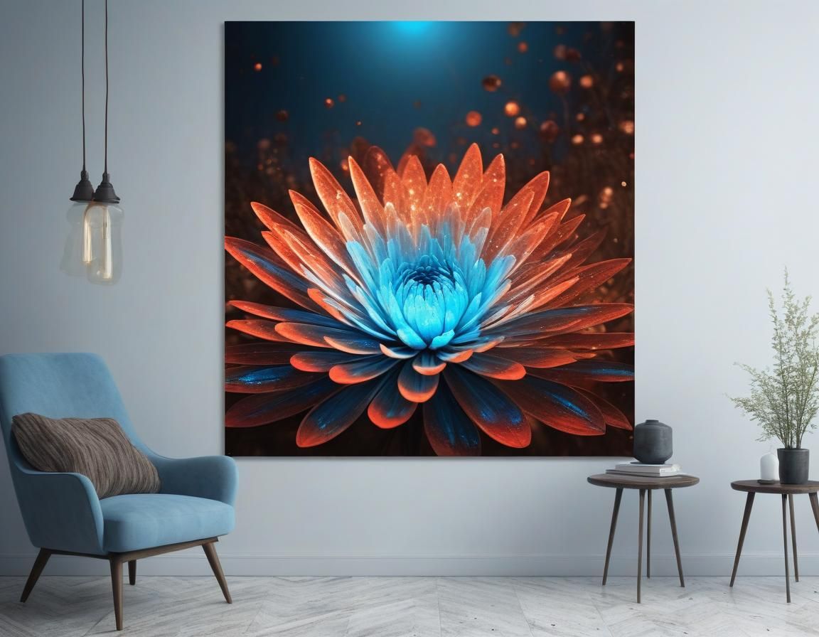 Ethereal Permanence Sitter in Surreal Abstract Art