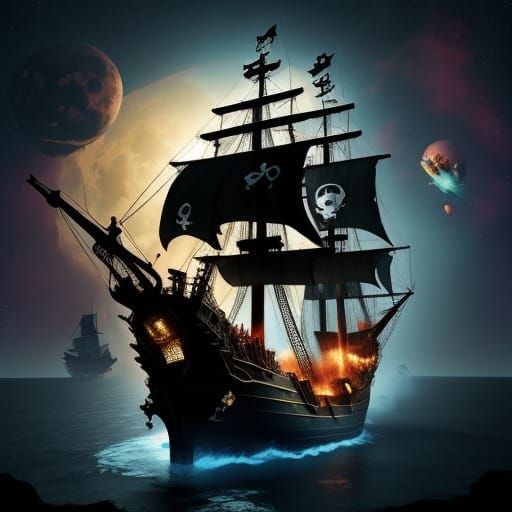 An 18th-cetury pirate galleon

<lora:ShipShaper:1.0>