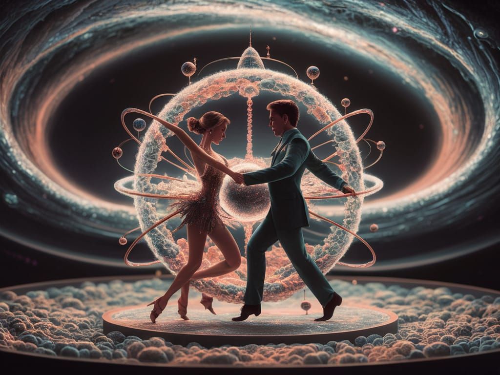 Atomic Dance: Surreal Universe Within a Universe