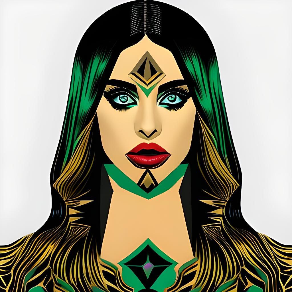 Ana de Armas: Dark Gothic Horror Pop Art Portrait
