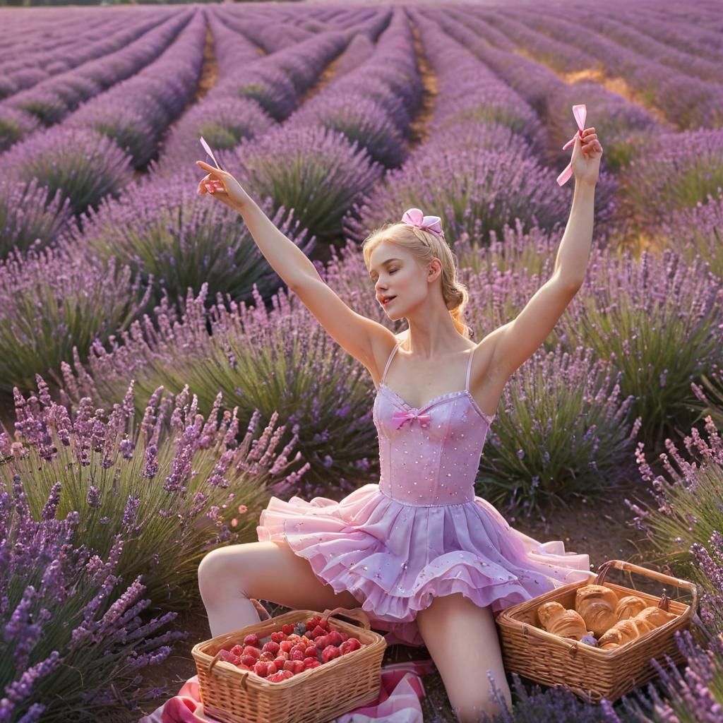 Ballerina Dances in Candy Art Style