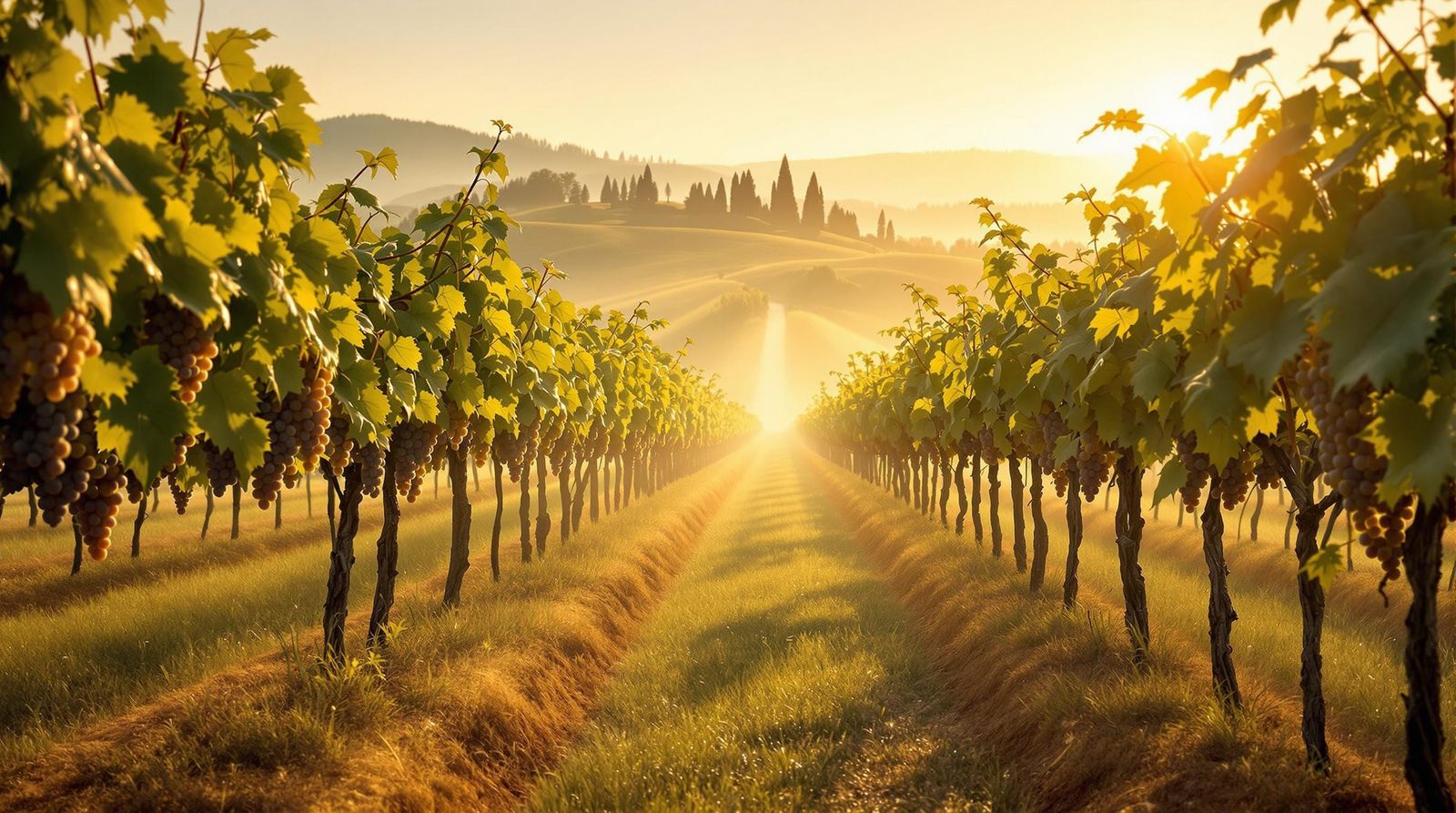 Vintage Tuscany Vineyard Landscape Photography