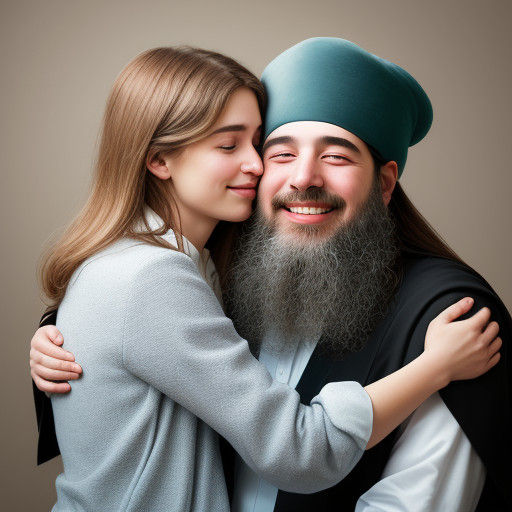 Embracing Unity, in the Style of Master Portrait Photographe...