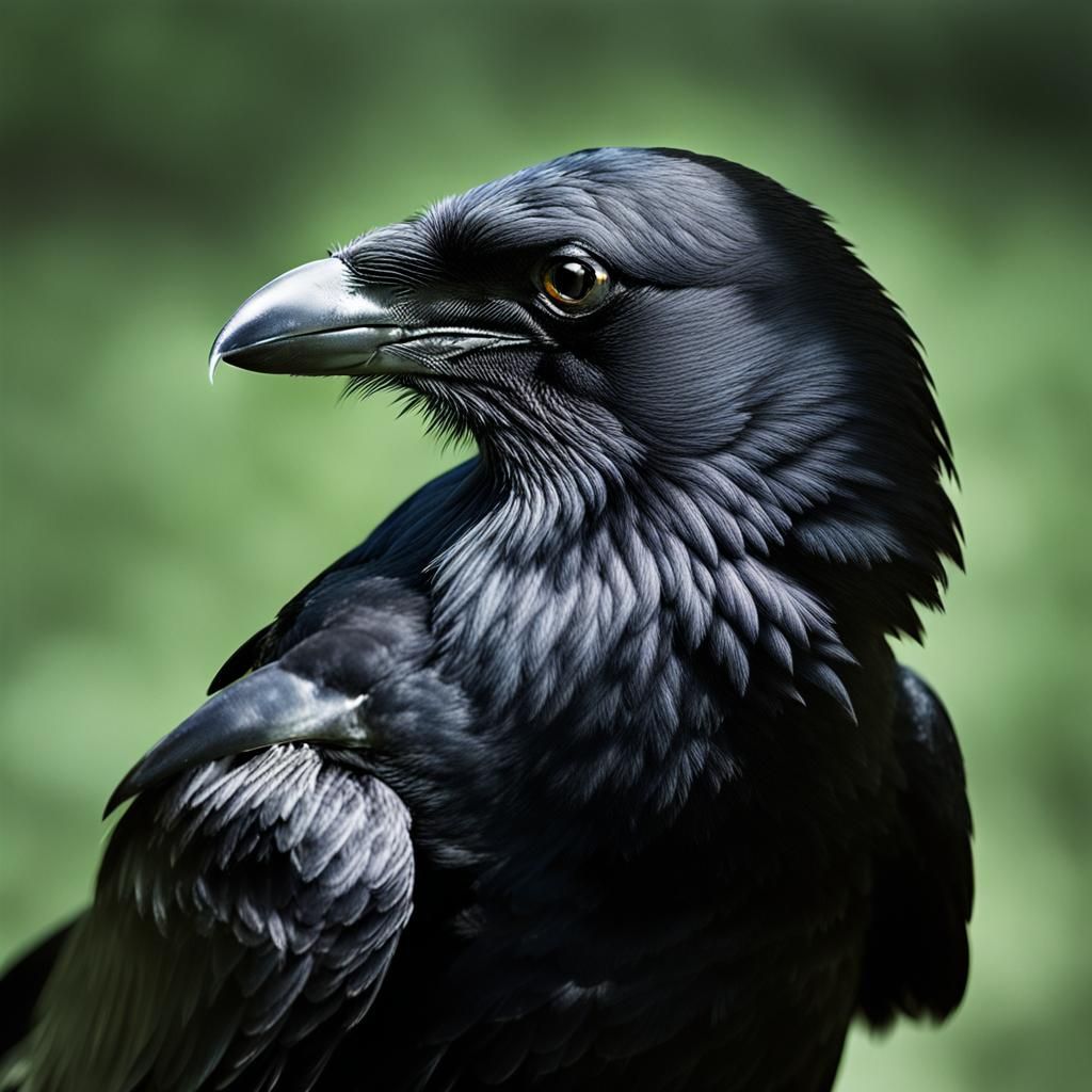 Crow portrait