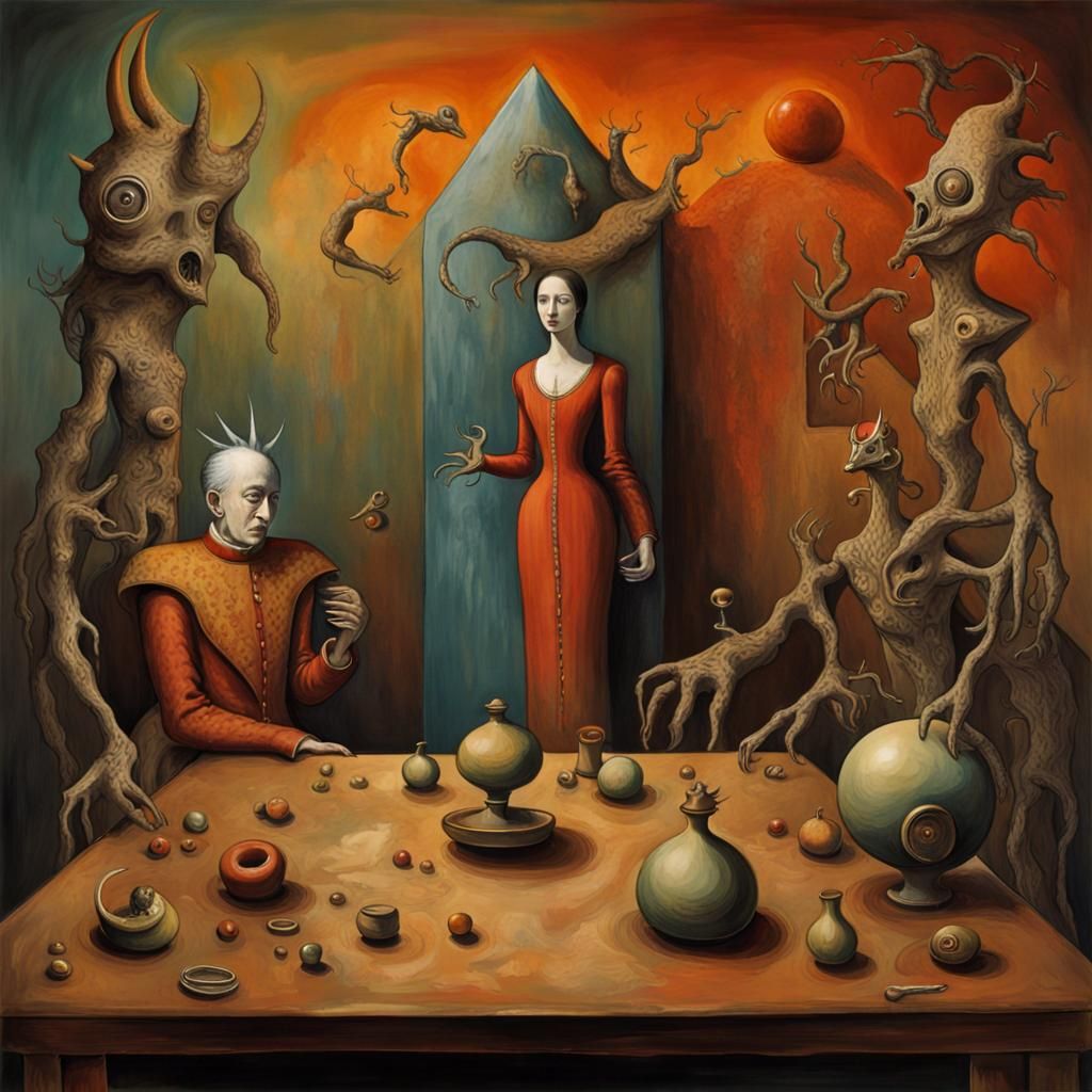 Surreal Dreamscape in Magical Realism Style