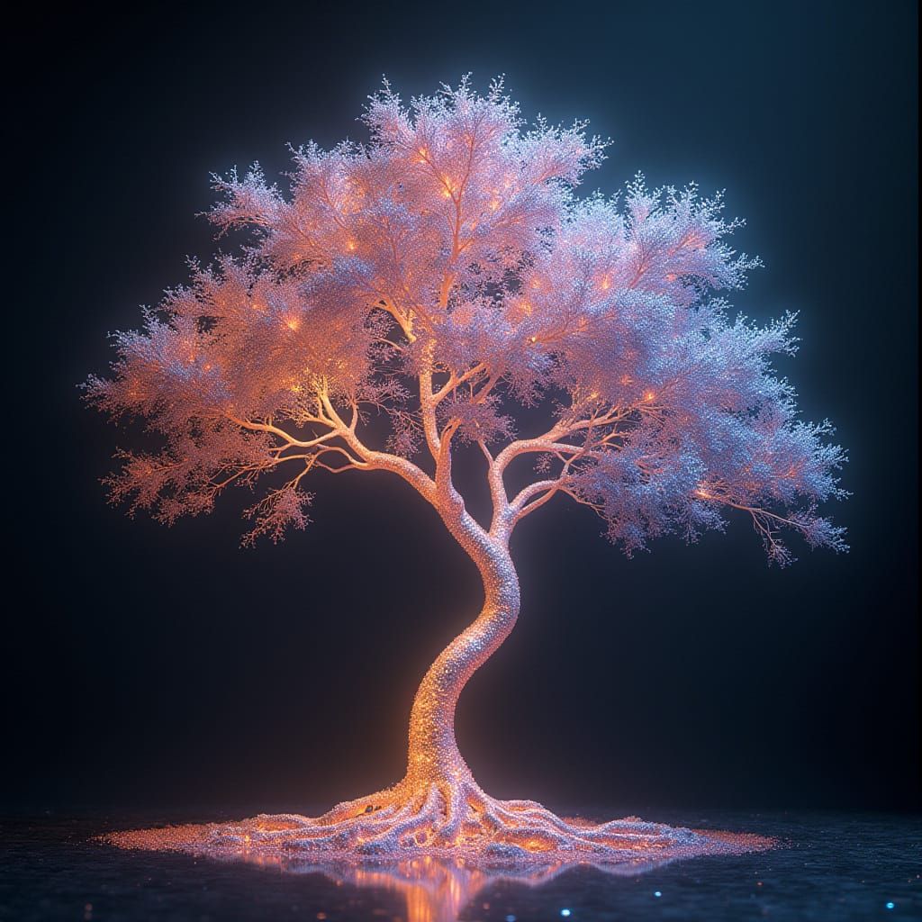 Iridescent Music Tree Fractals