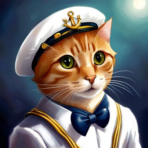 Sailor Cat Generated by AI