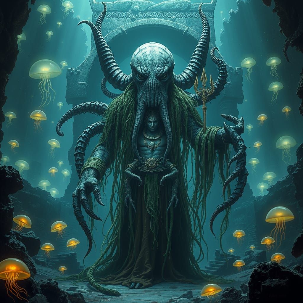 Cthulhu's Mariana Trench Meeting in Ominous Style
