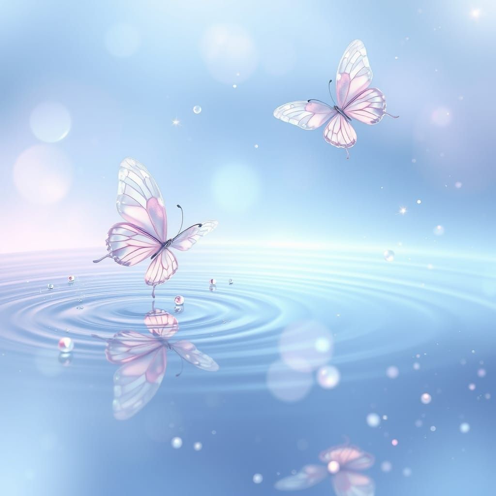 Fantasy Butterflies Dance in Lavender Hues