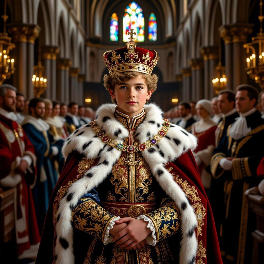 Crowning of a Prince in Photorealistic Style