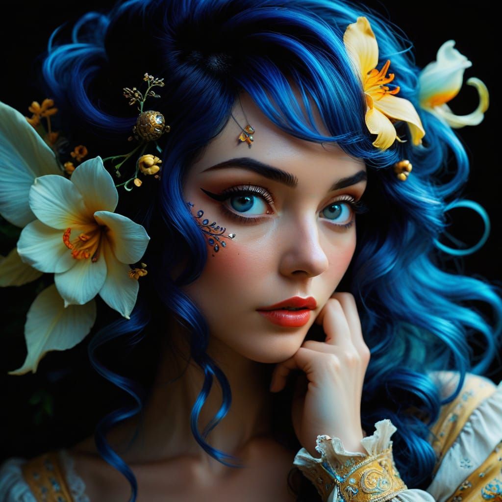 Sensual Whimsical Masterpiece in Cinematic Style