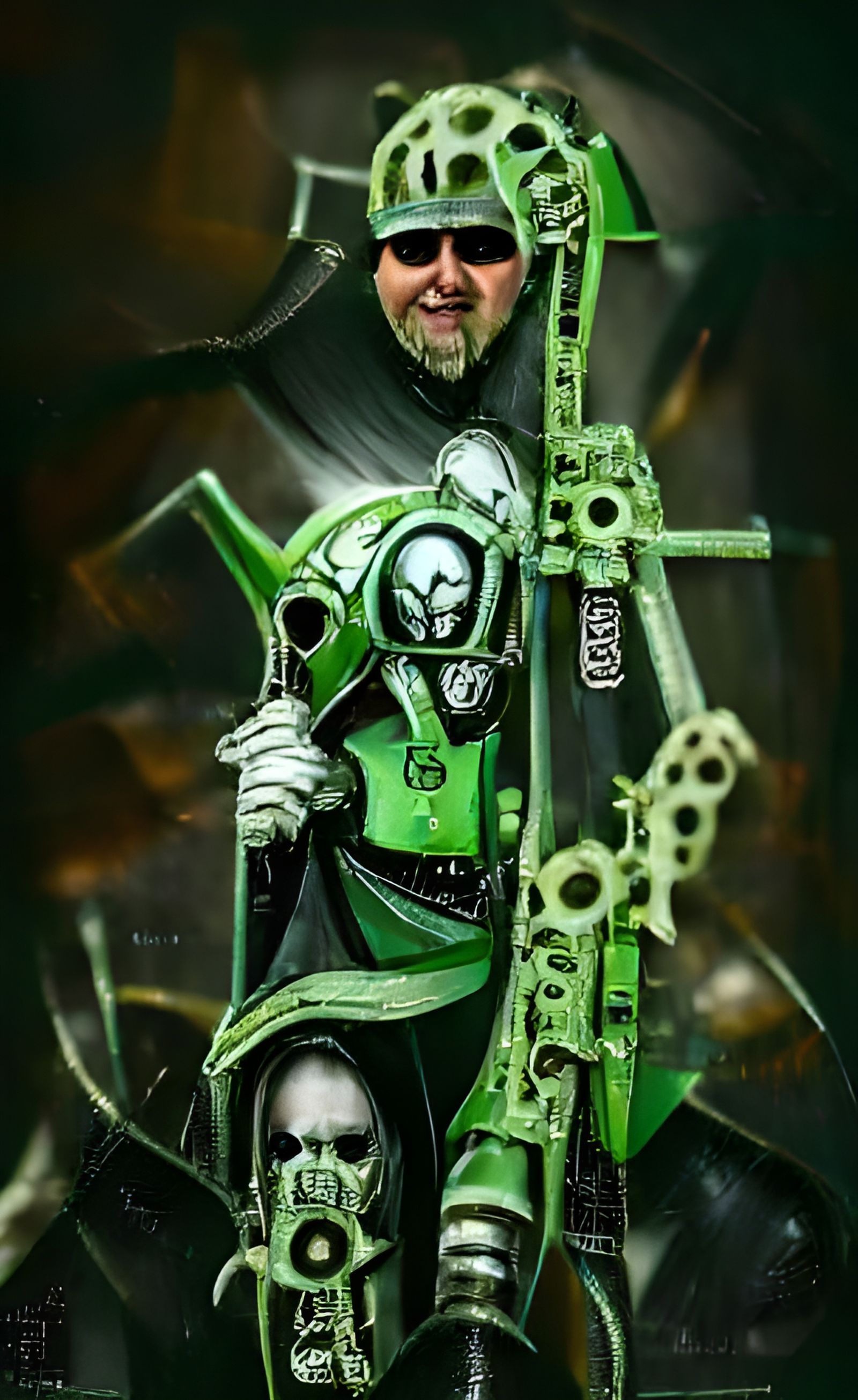 Necron Lord Dark Fantasy Illustration