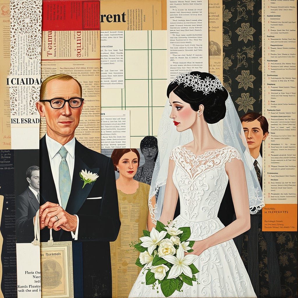 A Constructivist Bride at a Textured Wedding