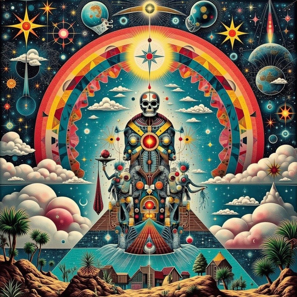 Lemurian Robots Ascend Through Fractal Sun