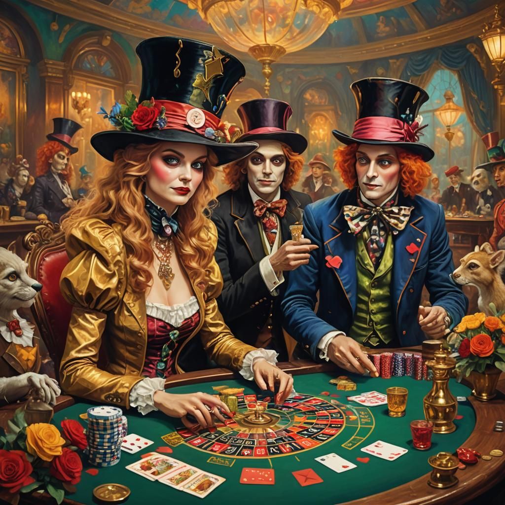 (Madhat playing roulette with his queen in Wonderland: 20.0x...