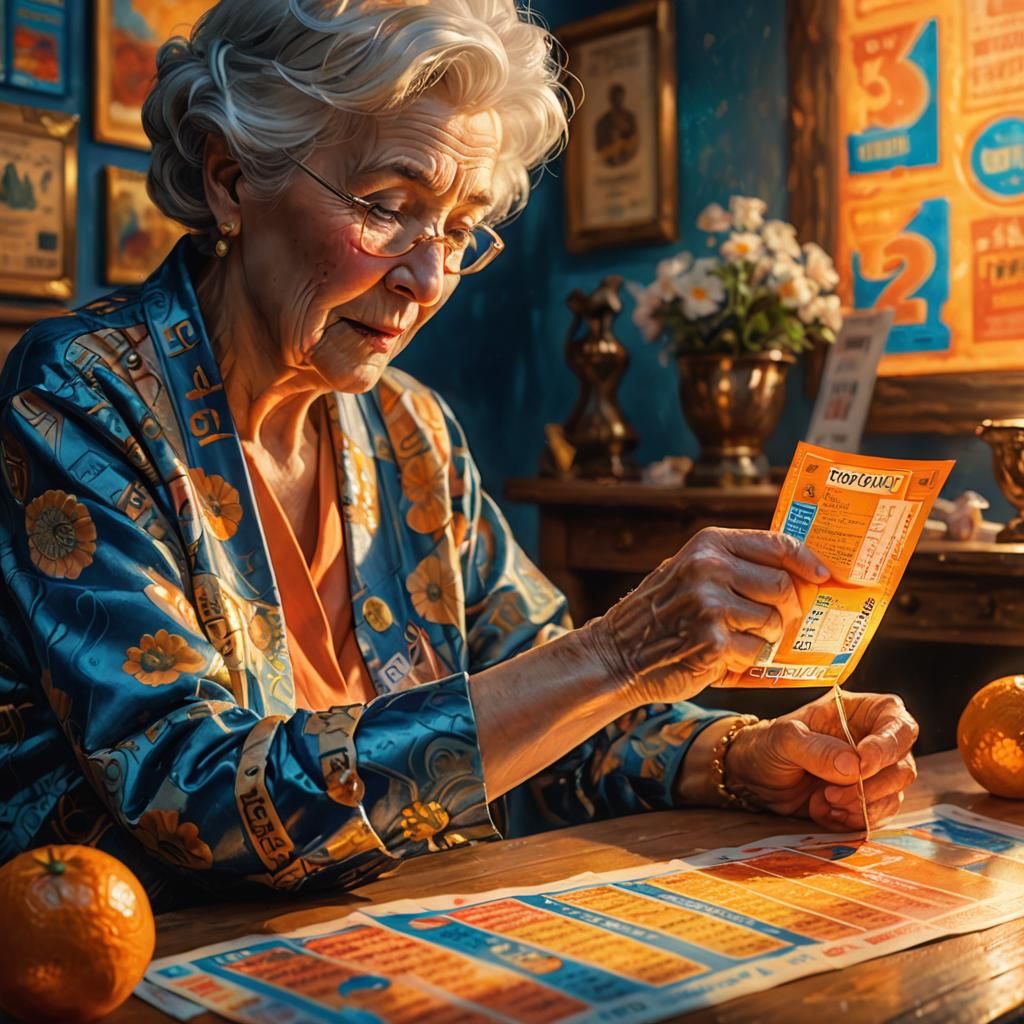 Elderly Woman and Never-Ending Lottery Ticket