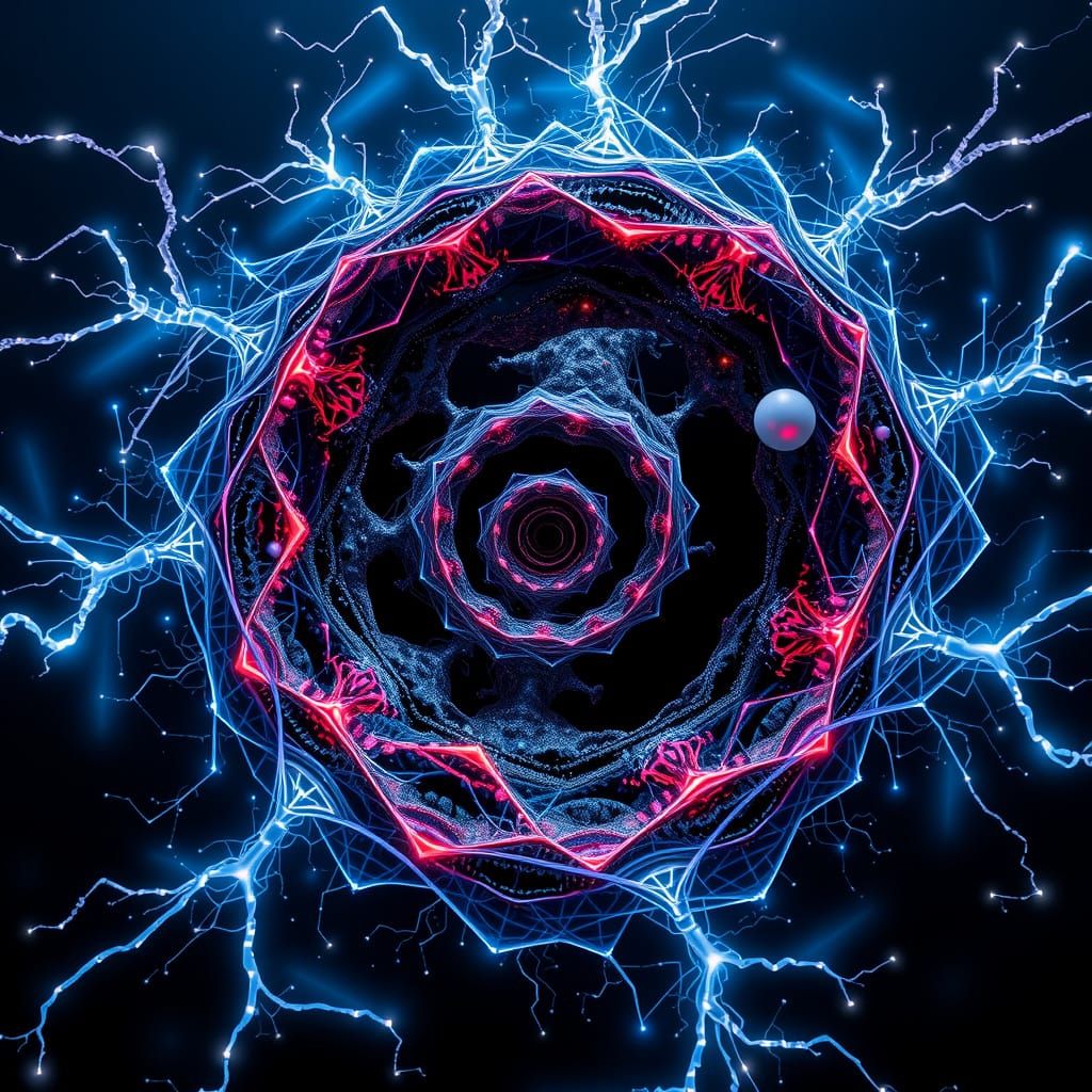 Cosmic Fractal Odyssey in Cyberdelic Realms