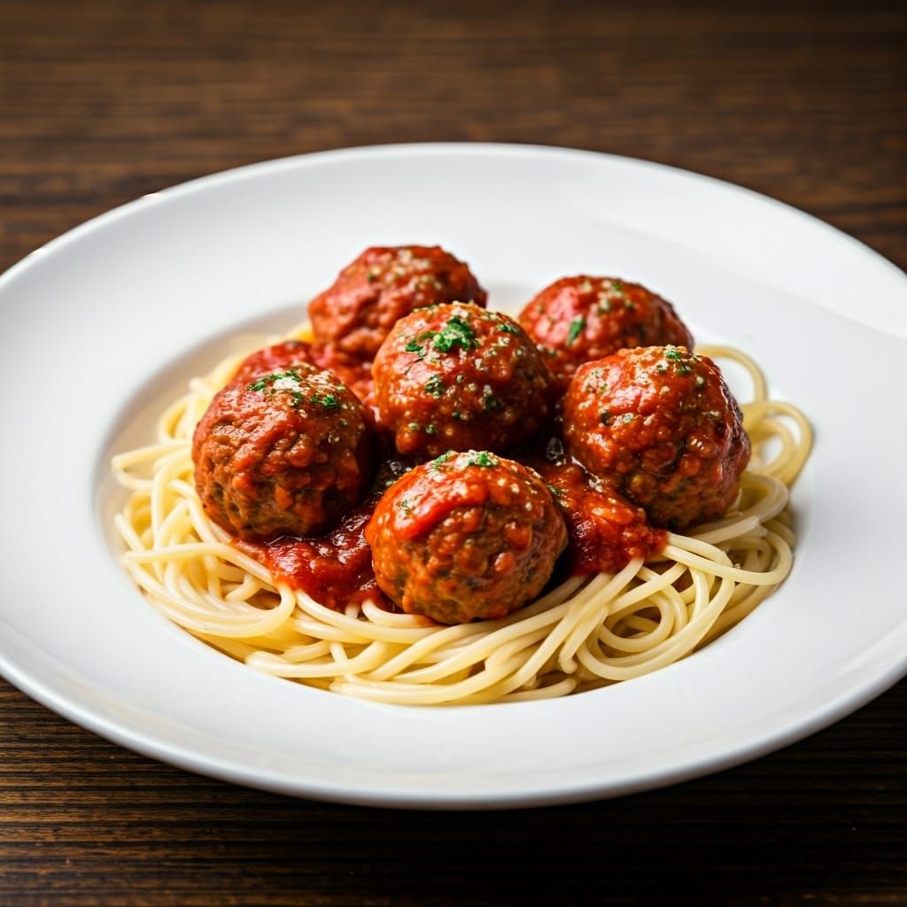 Spaghetti and Meatballs with Tomato Sauce