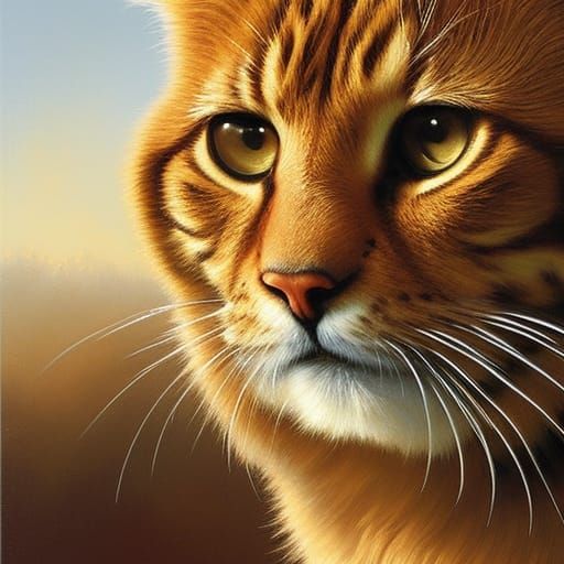 Garfield as Oil Painting by James Gurney