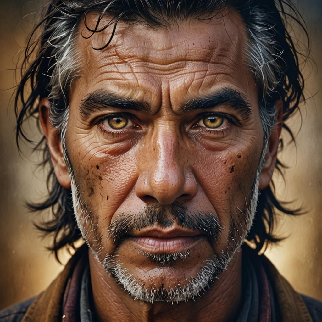 Bold Professional Portrait in Schoeller Style