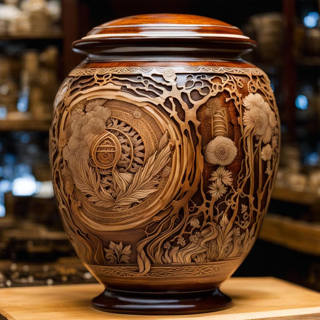 Mystical Porcelain Portal in Impasto Style