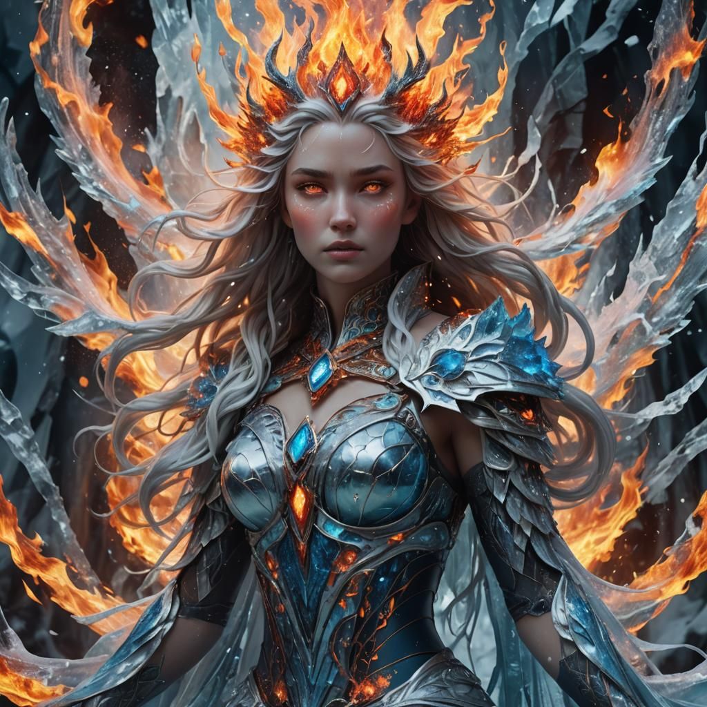Goddess of Ice and Fire Concept Art