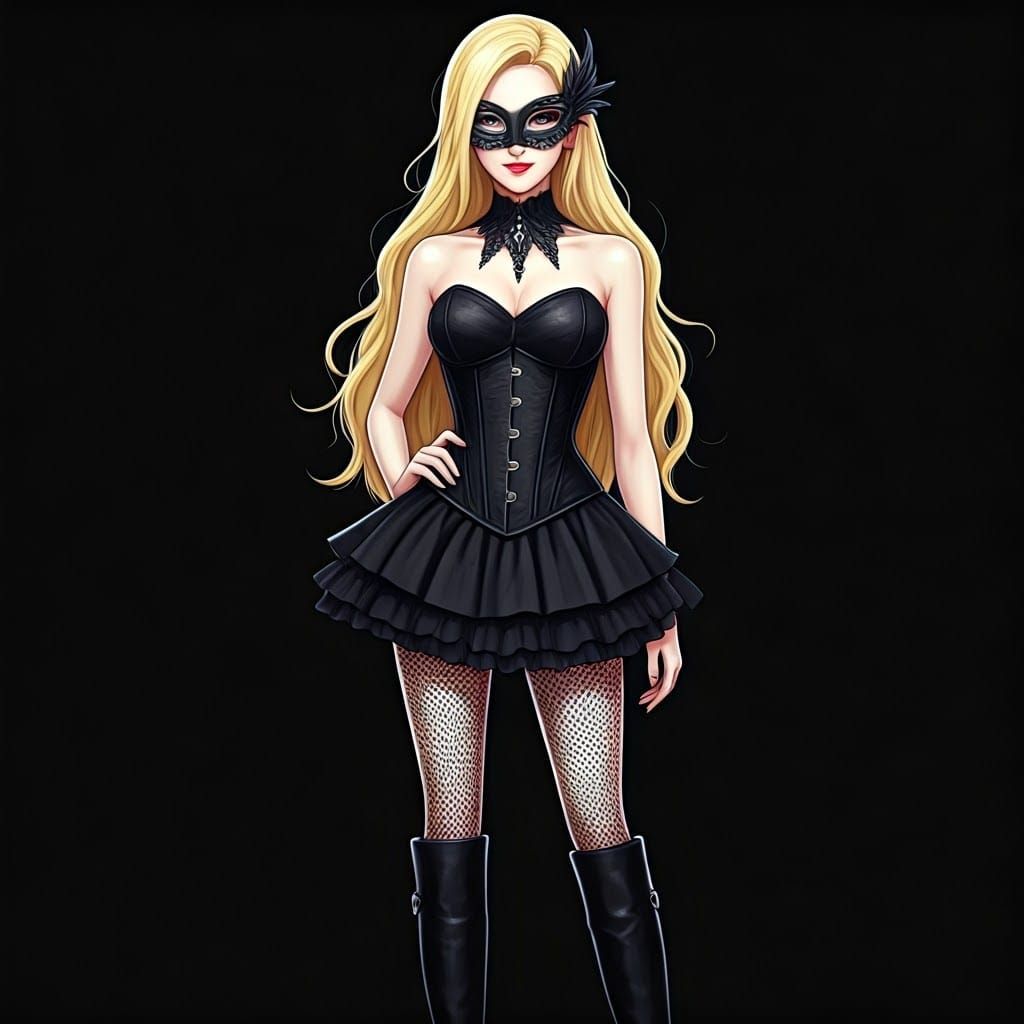 Villainous Lady Doronjo in Elegant Anime-Inspired Fashion