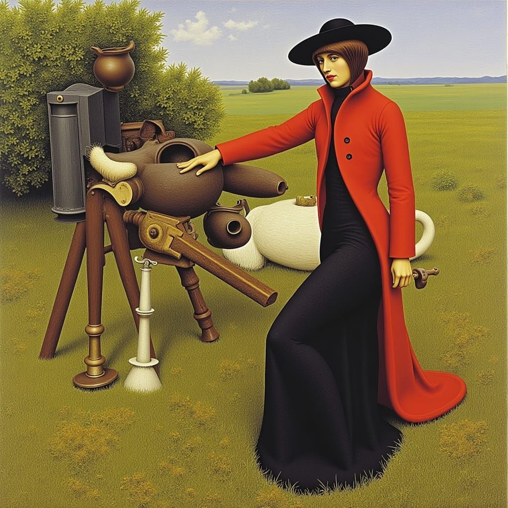 Romantic Era Painter John Everett Millais in Ethereal Digita...