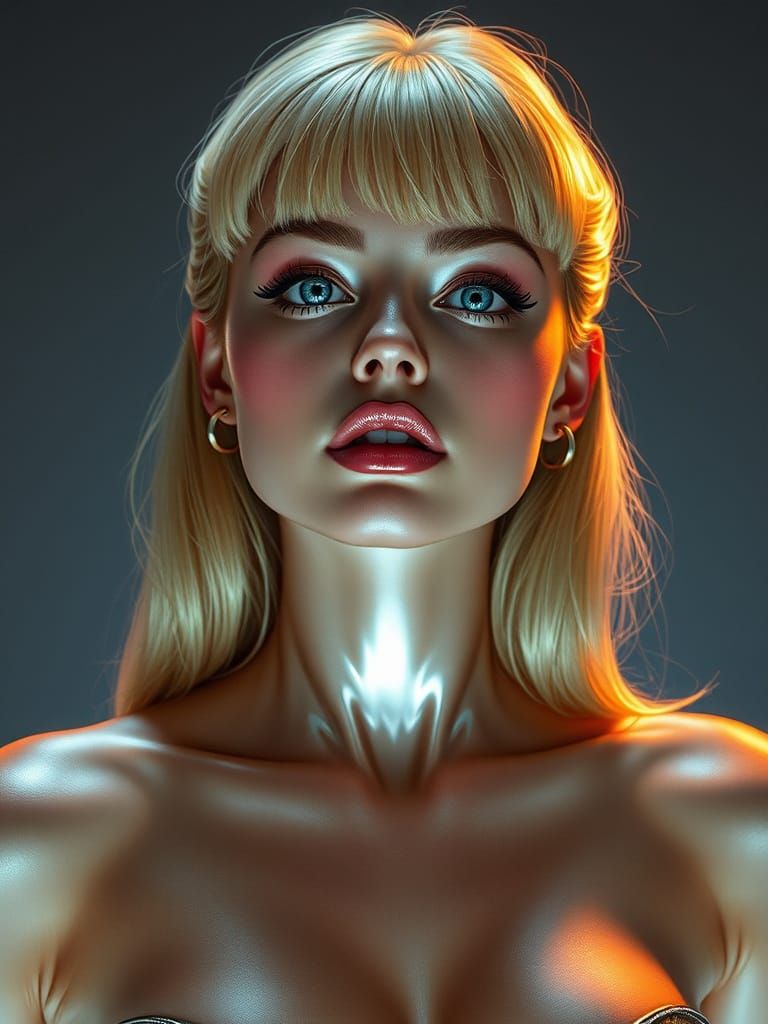 Pin-Up in Sorayama and van Baarle Fusion Style