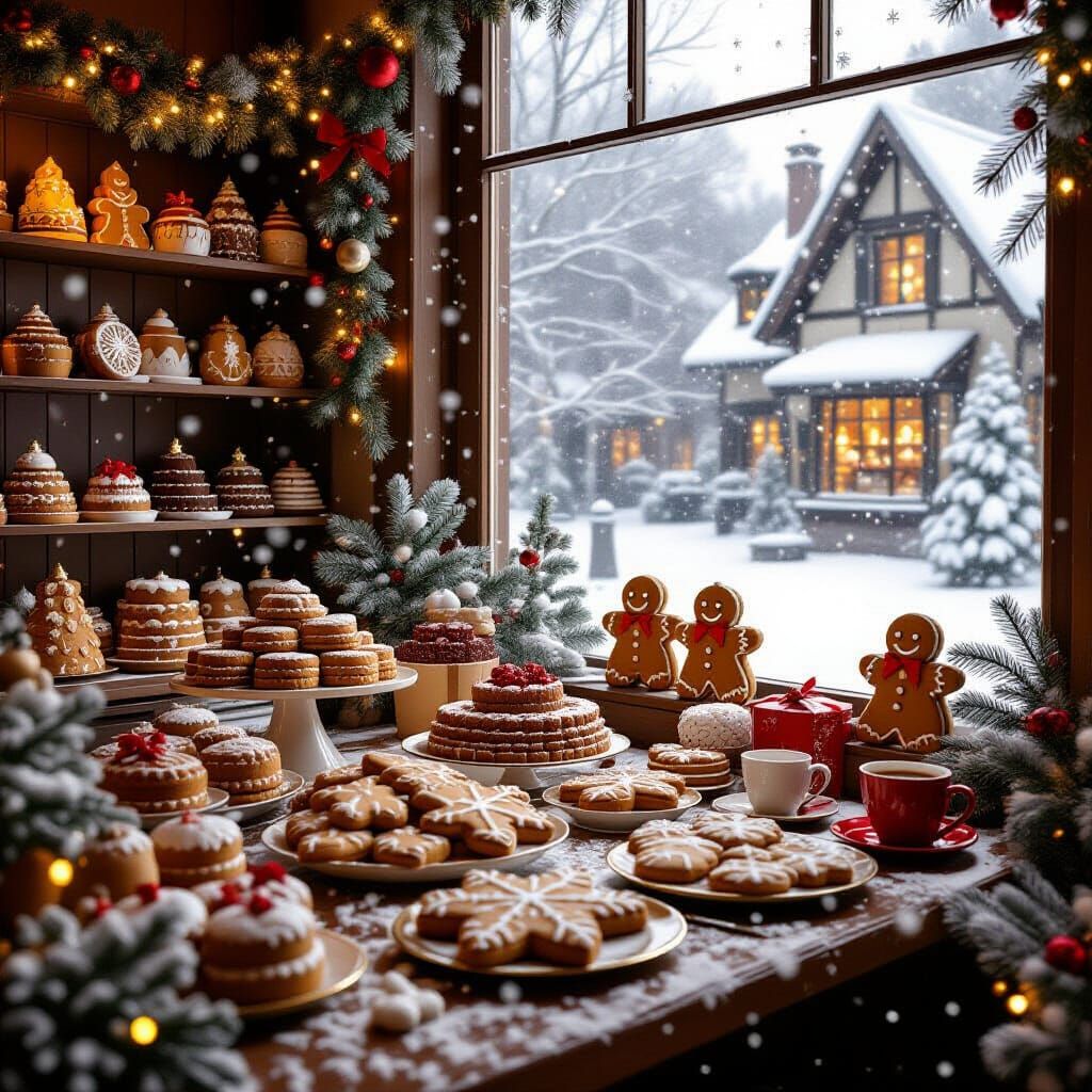 Cosy Christmas Bakery Filled With Festive Treats