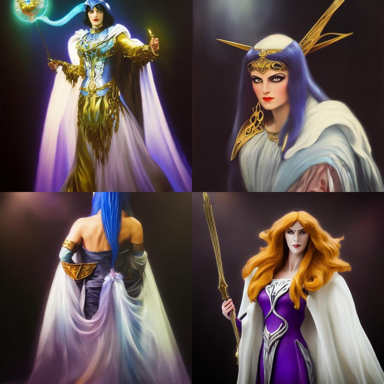 Art Nouveau Sorceress of Grayskull: Dark Fantasy Concept