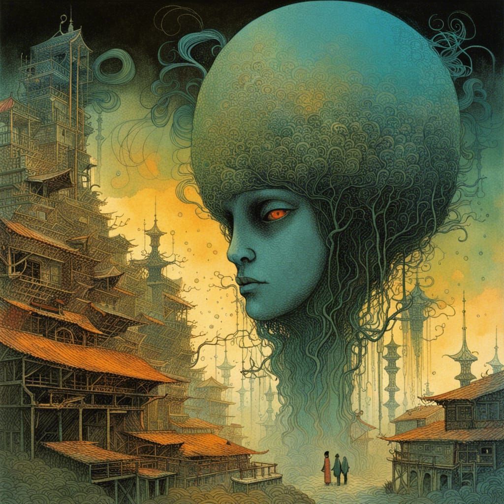 Surreal Dark Fantasy Image