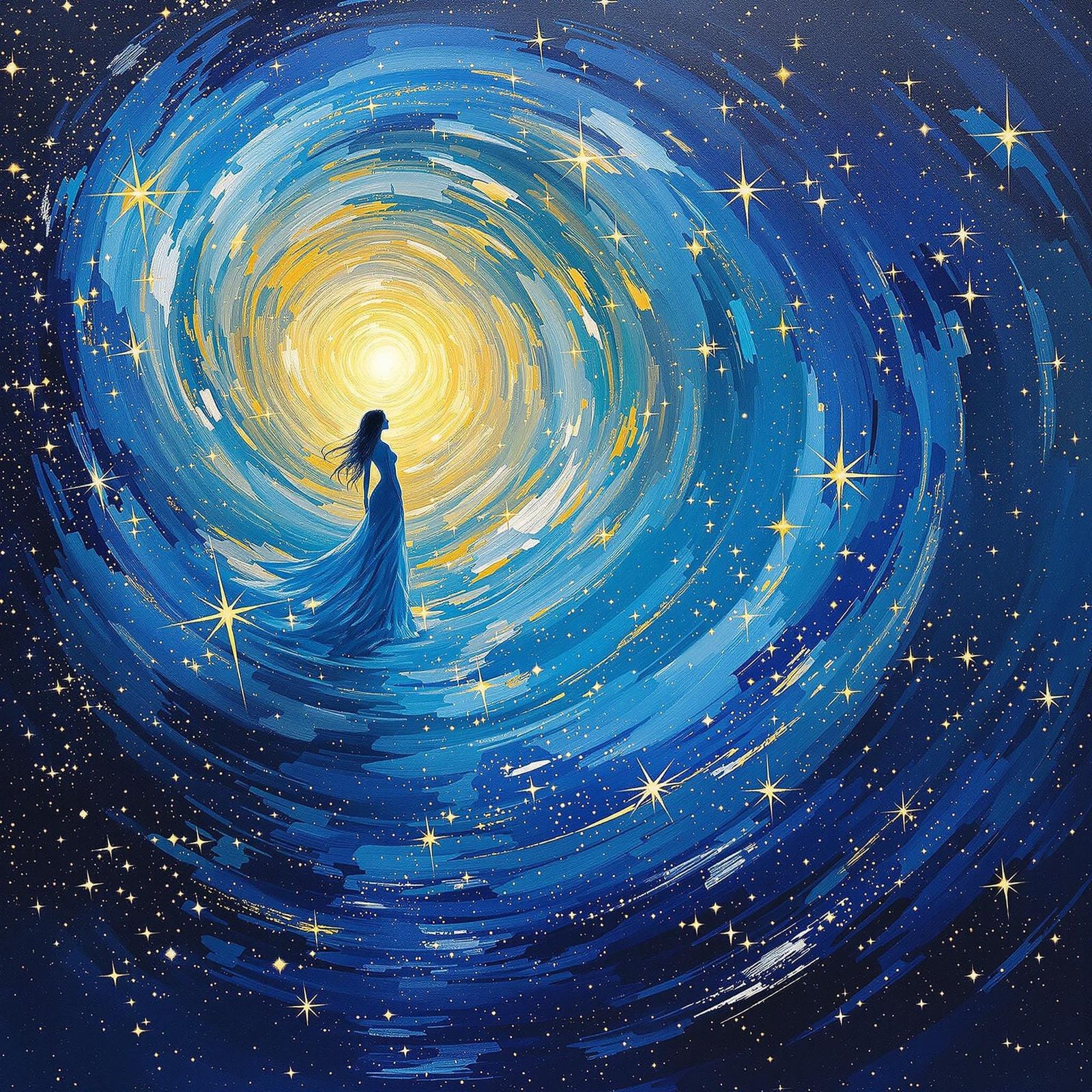 Goddess Illuminates the Cosmic Horizon