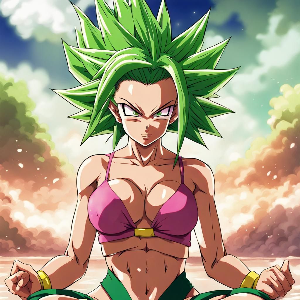 Dragon Ball Z Kefla in Bikini: Anime Style