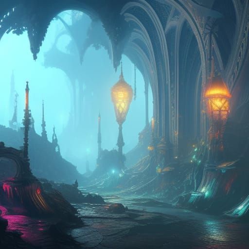 Fantastical Castle Lit with LED Lights