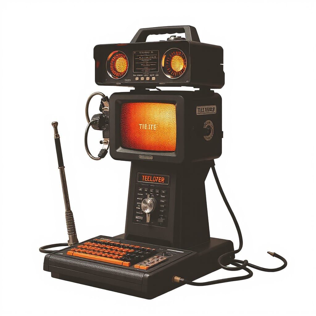 Typographic Telephizer in Vintage Typographic Style