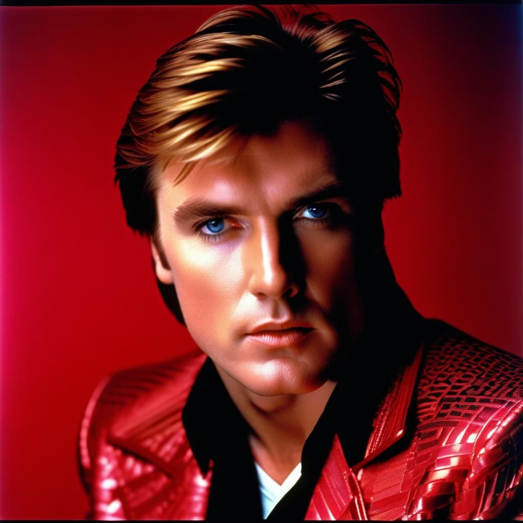 Simon Le Bon 1980s Hyperrealistic Portrait