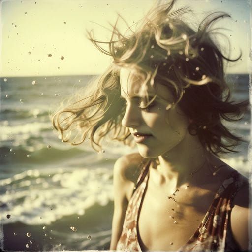 Tranquil Sunset Seascape in Impressionist Style