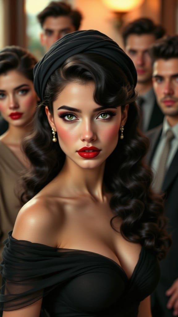 Young Woman Embodies Strength and Uncertainty as Leader of t...