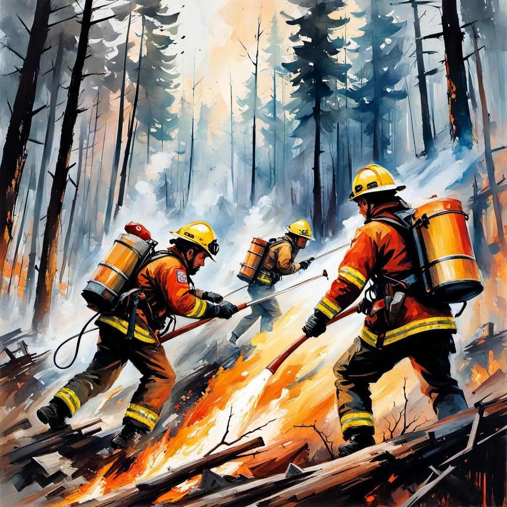 HotShot Firefighters fighting an epic forest fire 🔥