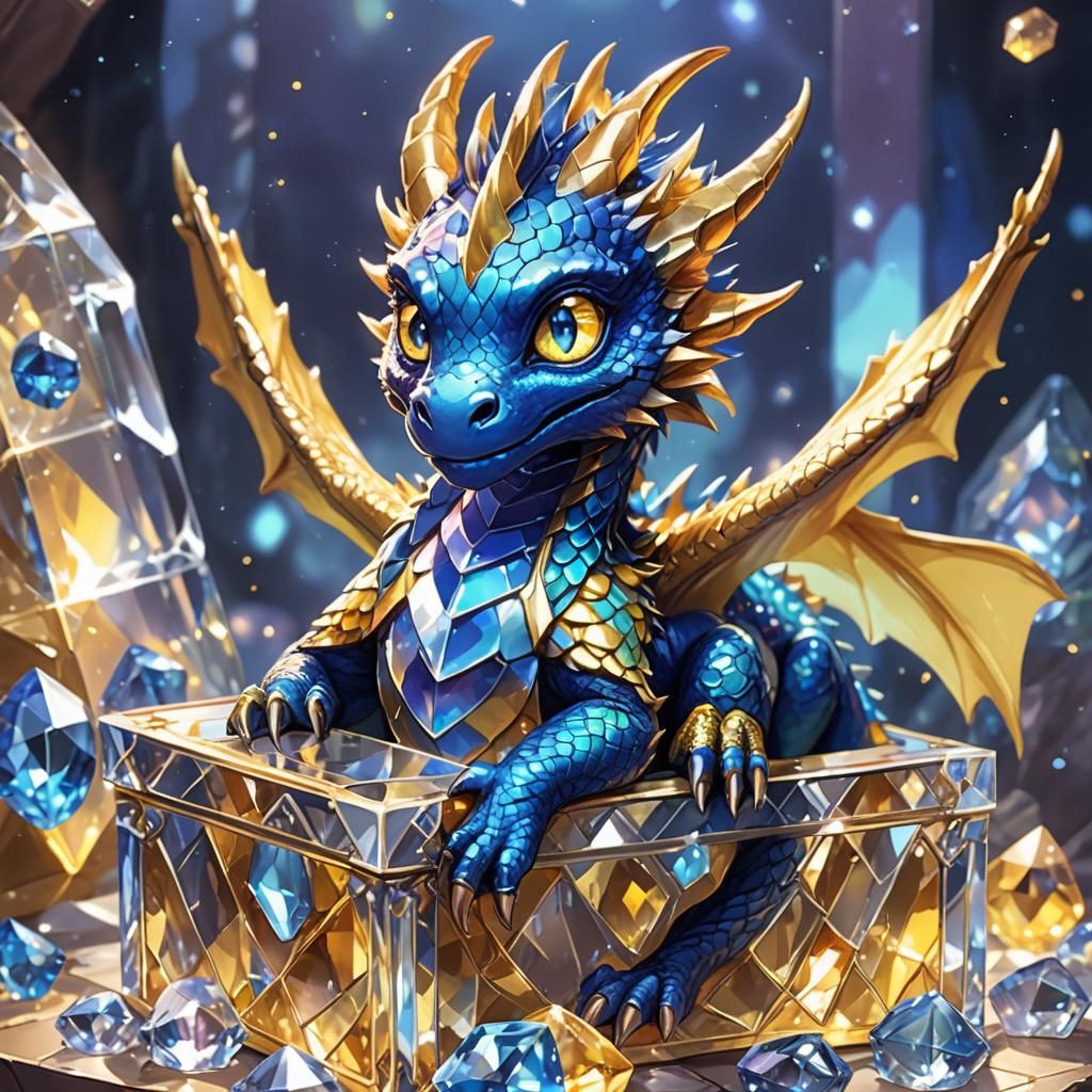 Trapped Dragon: A Digital Anime Illustration