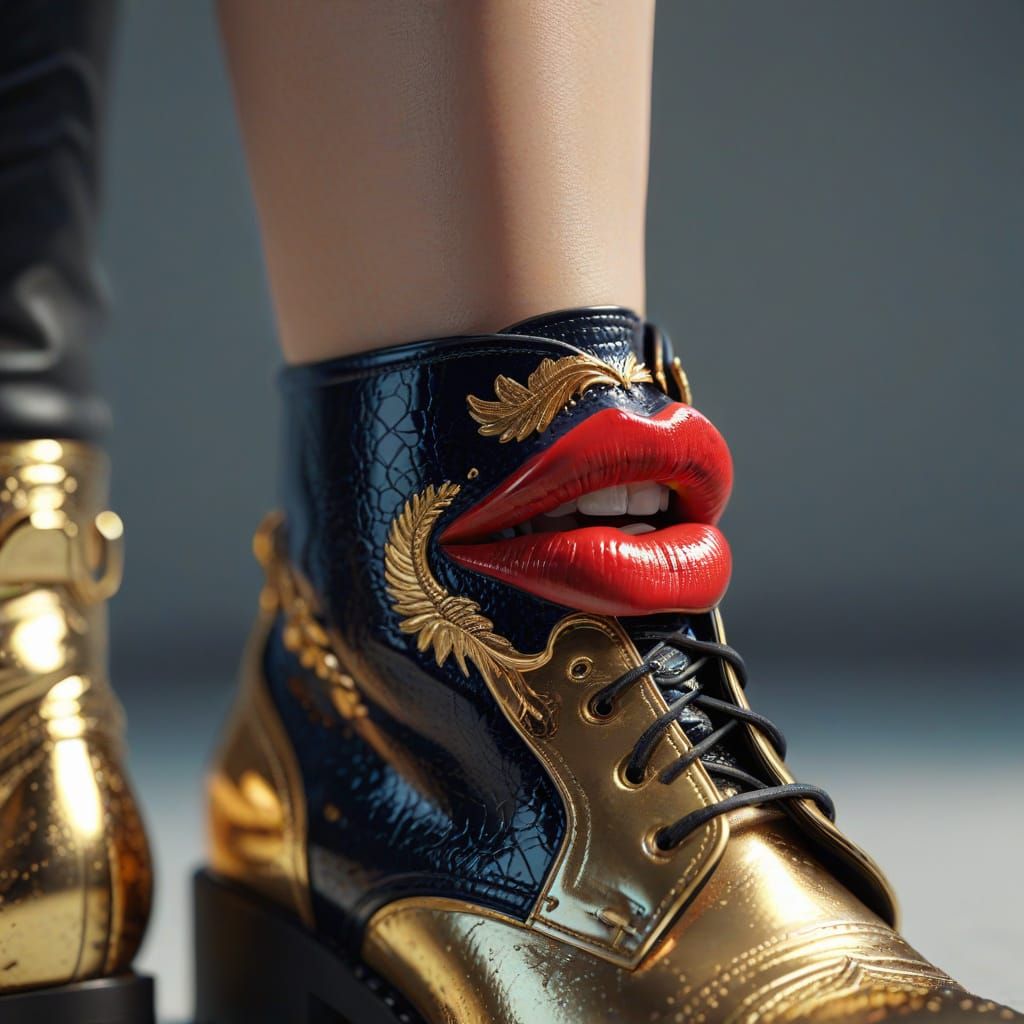 Hyperdetailed Macro View of Woman's Lips in 8K