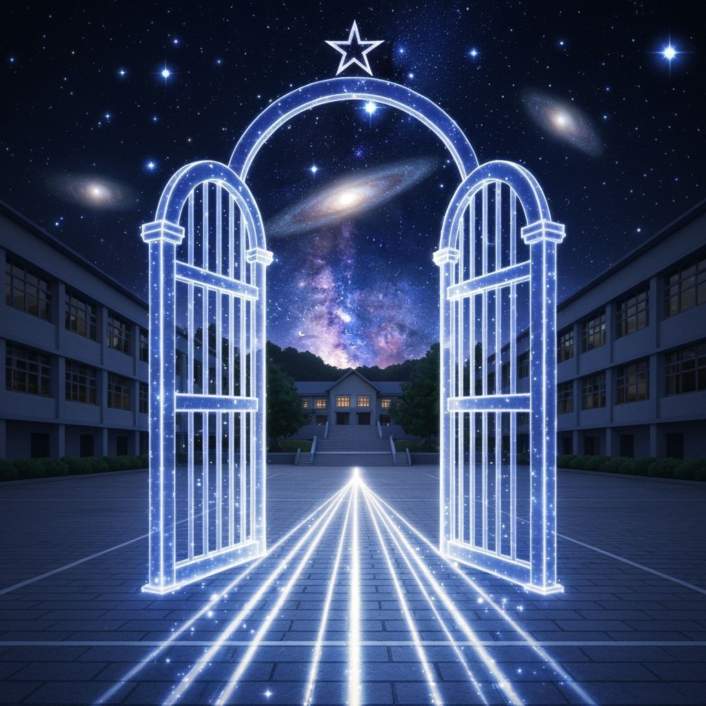 Magical Stargate Opens in Schoolyard Leading to Fantasy Scho...
