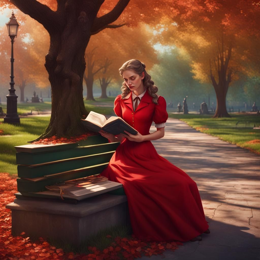 Hermionie Granger, 1945 Portrait in Art Nouveau Style