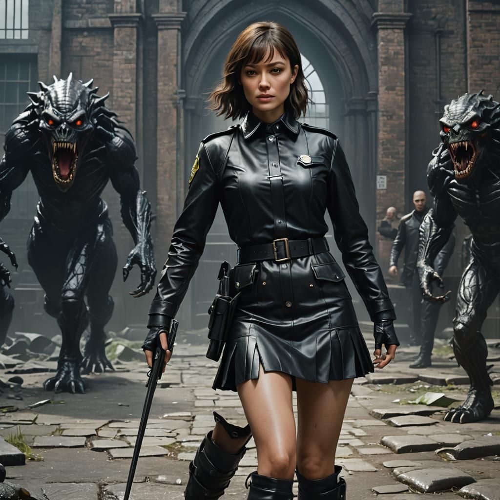 Prison Warden Confronts Lovecraft Monster in 3D Render