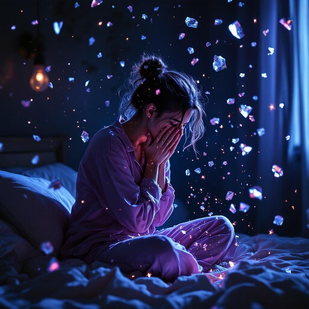 Woman in Pain: Surreal Cinematic Rendering