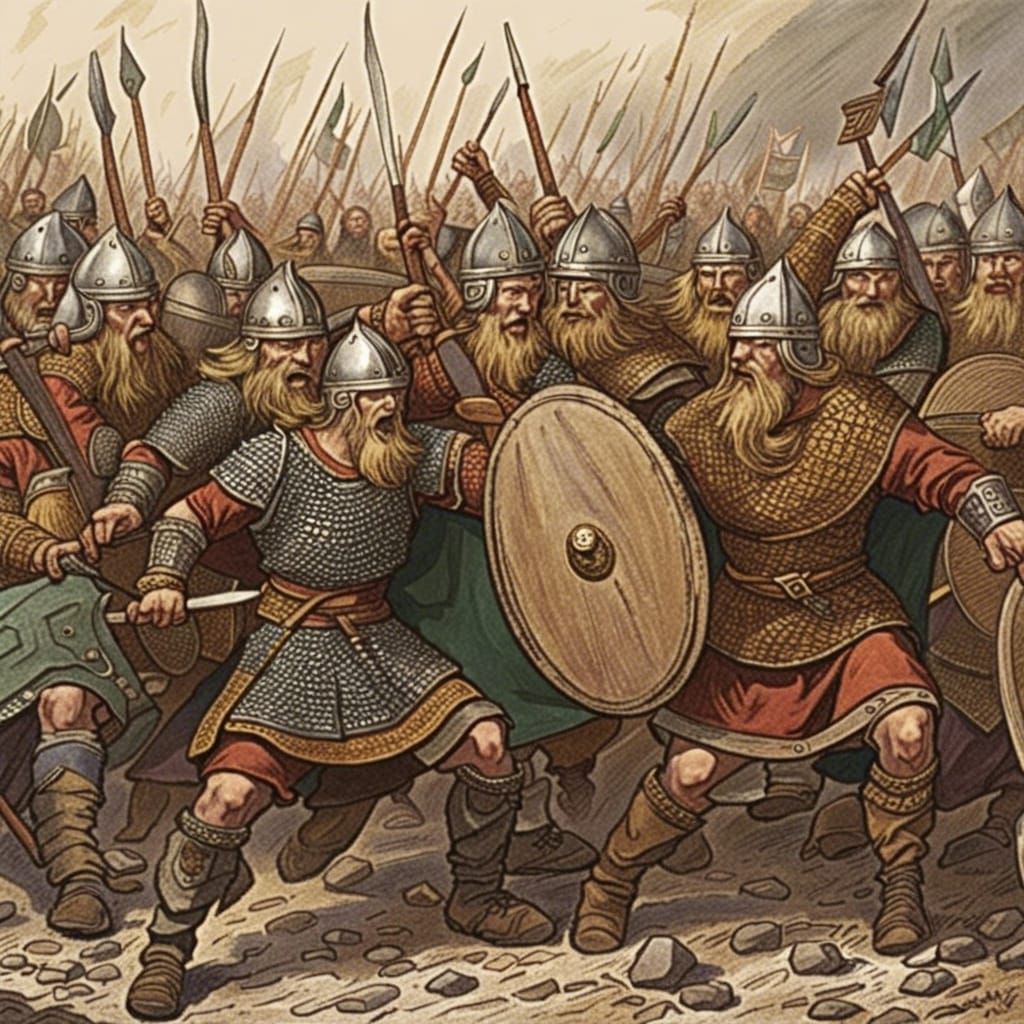 Epic Battle: Vikings Versus Celtic Warriors