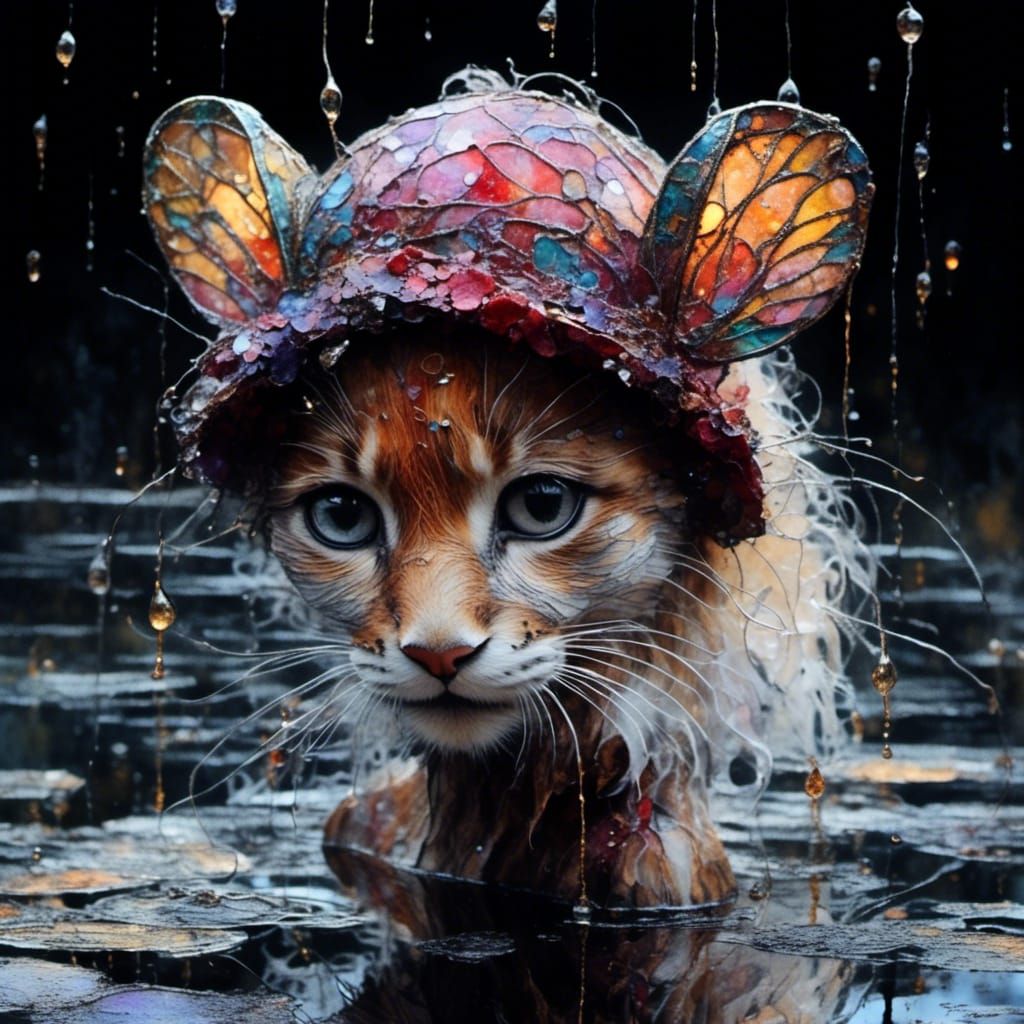 Art Nouveau Fairy Blessing a Fairytale Town