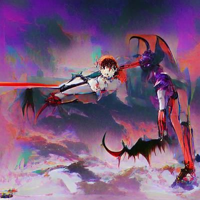 Demon Slayer Meets Evangelion: Anime Crossover Art