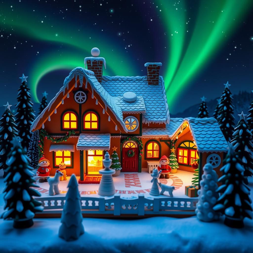 Gingerbread Playground in Christmas Wonderland Claymation